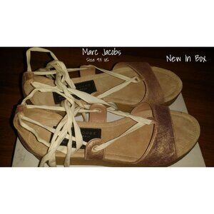 New Marc Jacobs Metallic Gladiator Sandals - Size 9.5 US - In Box